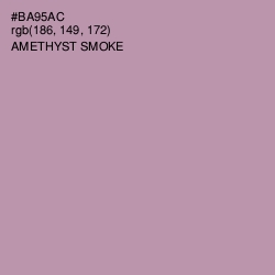 #BA95AC - Amethyst Smoke Color Image